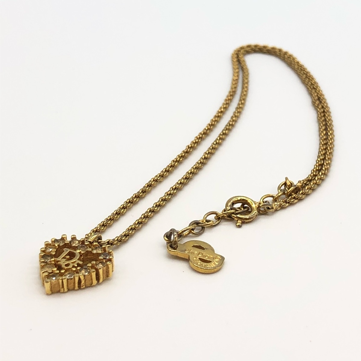 Dior ディオール ハート モチーフ ネックレス ゴールド色 Dior 