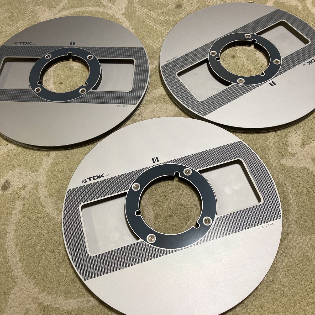 空リール　10号　TDK 3本　ジャンク　本体のみ