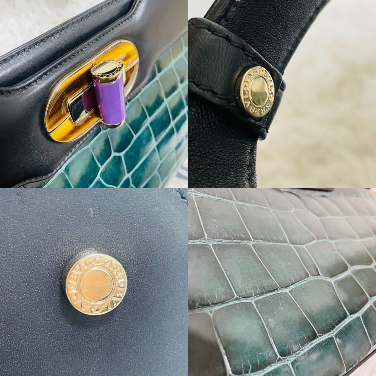 BVLGARI ショルダーバッグ　イザベラ・ロッセリーニ　本革希少品 中古】 ブルガリ BVLGARI ショルダーバッグ イザベラロッセリーニ