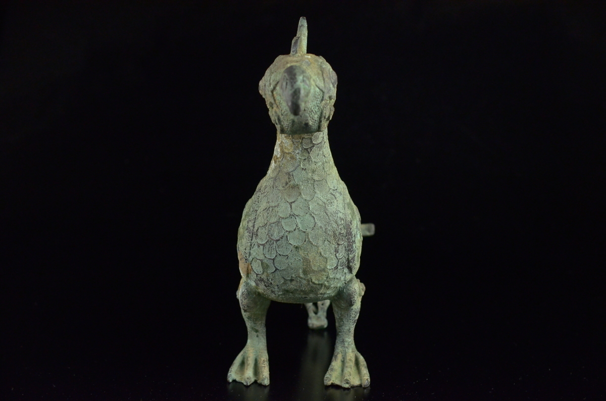 蒐集家委託競売】青銅器鳥首提染水注 ◇中国古玩骨董(同梱不可