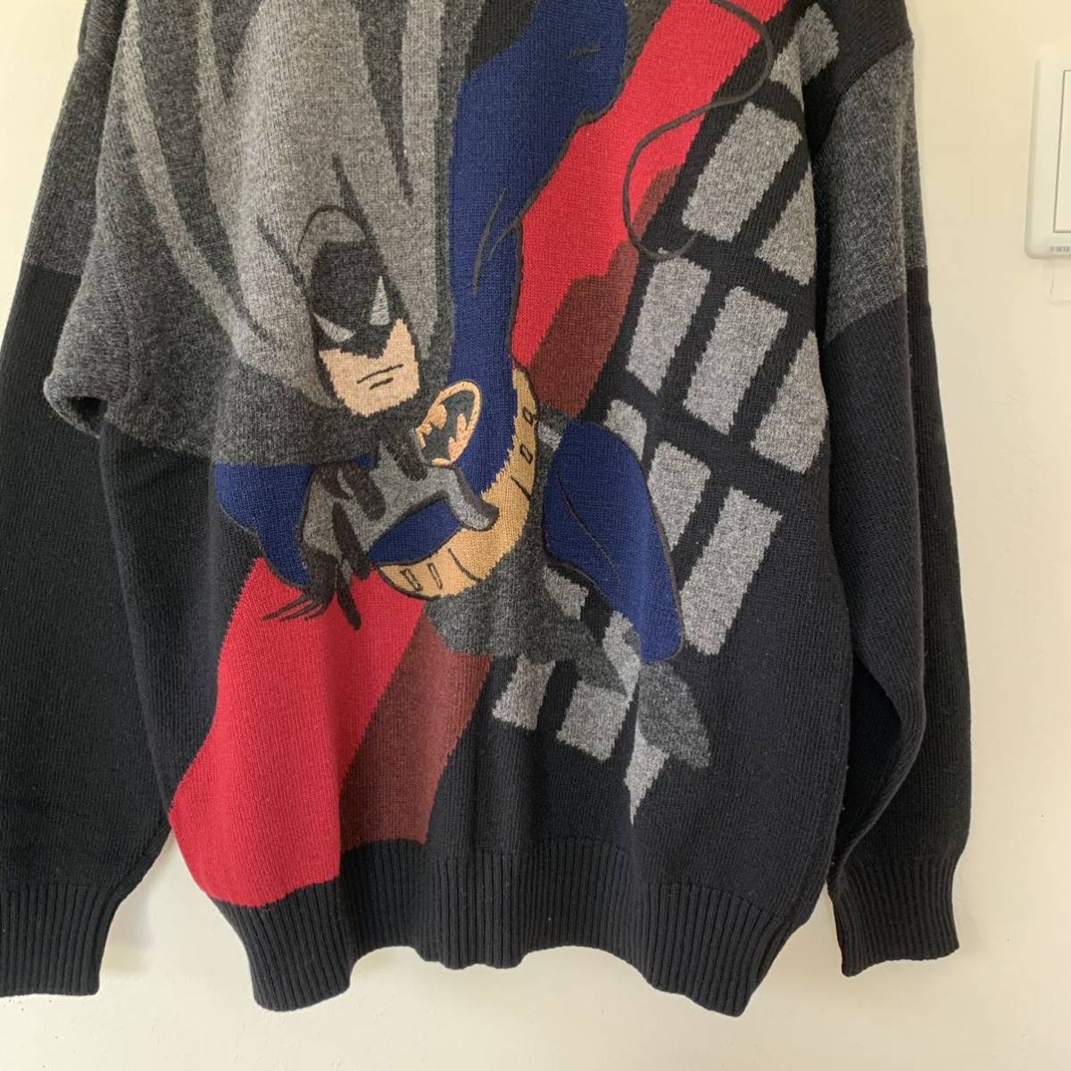 90s ICEBERG バットマン ニット セーター イタリア製 ヴィンテージ