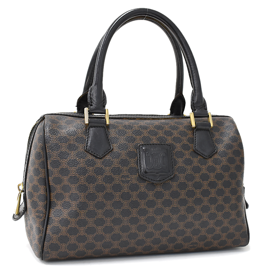 セリーヌ CELINE マカダム柄 ハンドバッグ ミニボストンバッグ ミニ