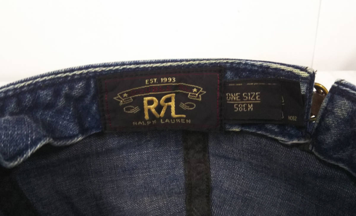 THE H.W.DOG&CO. ベースボールキャップ RRL RALPH LAUREN ダブルアールエル ラルフローレン Denim Newsboy Cap