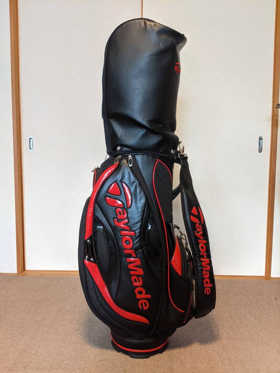 【TaylorMade】キャディバッグ ブラック×レッド　中古良品 テーラーメイド / TaylorMade ：キャディバッグブラック×レッドゴルフ