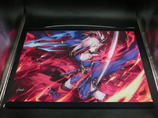 T【い-66】【100サイズ】美品/B2タペストリー 眼帯武蔵 GH.K 光崎 FGO 