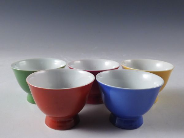 煎茶道具　豆彩　色絵　煎茶碗　五客組　宗泉　京焼　玉露　緑茶　煎茶 煎茶道具 豆彩 色絵 煎茶碗 五客組 宗泉 京焼 玉露 緑茶