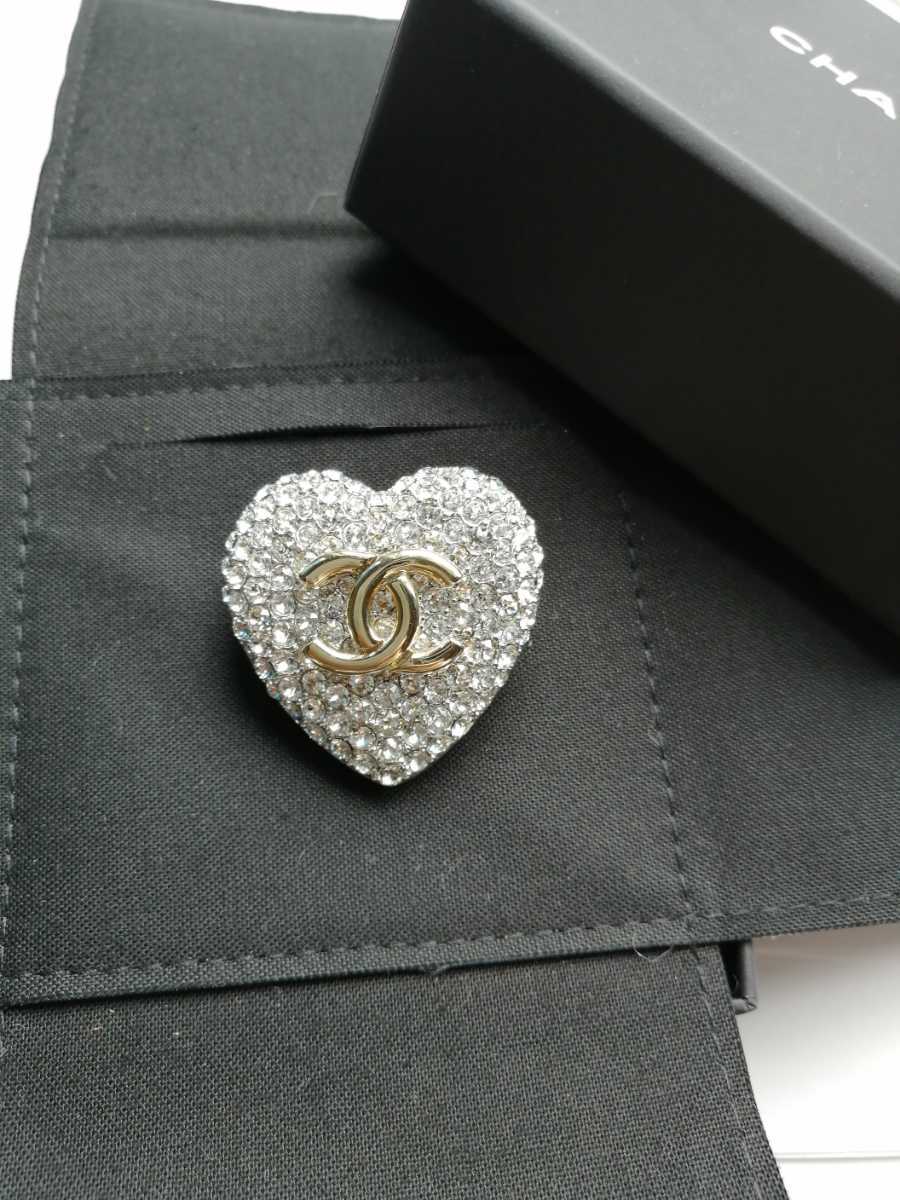 付属品付き　シャネル ココマーク ブローチ chanel　ラインストーン
