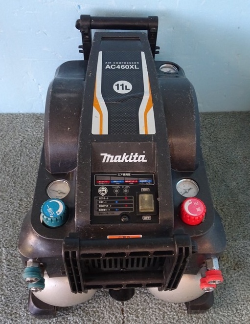 工具/メンテナンス 良品 低騒音マキタAC460XL 高圧 常圧エアー 
