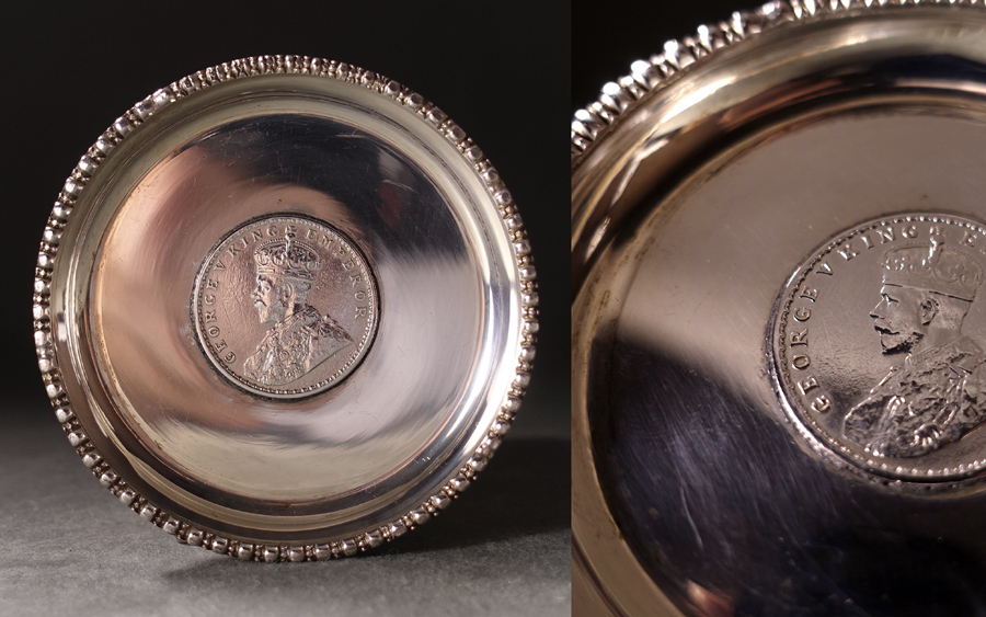 純銀製 恵比寿様 ガラスケース 73.4g 七福神 縁起物 シルバー 置物