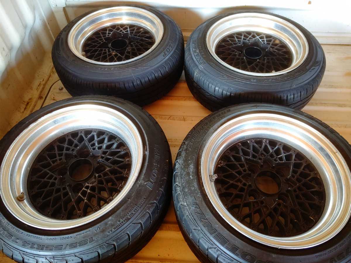 希少！深リム IMPULプロメッシュ Bタイプ？ 14x7.5J+11 14x8J+5 114.3 