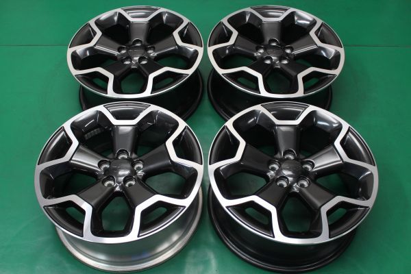 そこそこ美品 スバル XV GP系 純正 17インチ 7J ＋48 PCD 100 5穴 5H 1台分 4枚 純正ホイール 純正アルミ SUBARU 中古ホイール