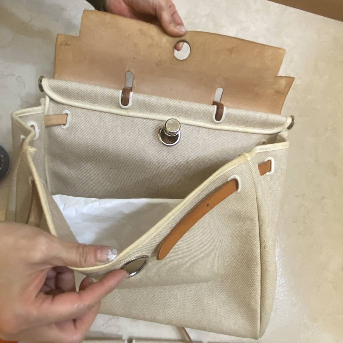 2wayショルダーバッグ HERMES 替えバッグ付き エールバッグMM 2WAY ショルダーバッグ