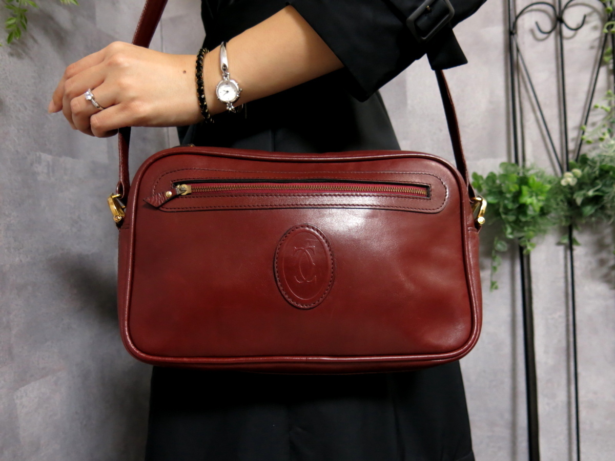 Cartier カルティエ ○超美品○Cartier レザー - カルティエ○マスト 