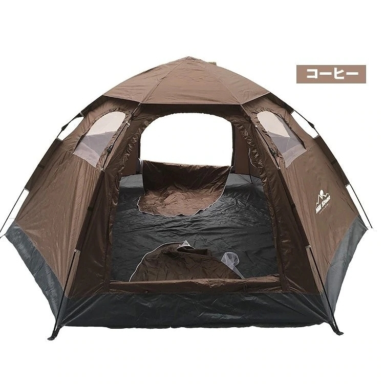 最終値下げFIELDOOR ワンタッチドーム型テント 5人用 グランドシート付