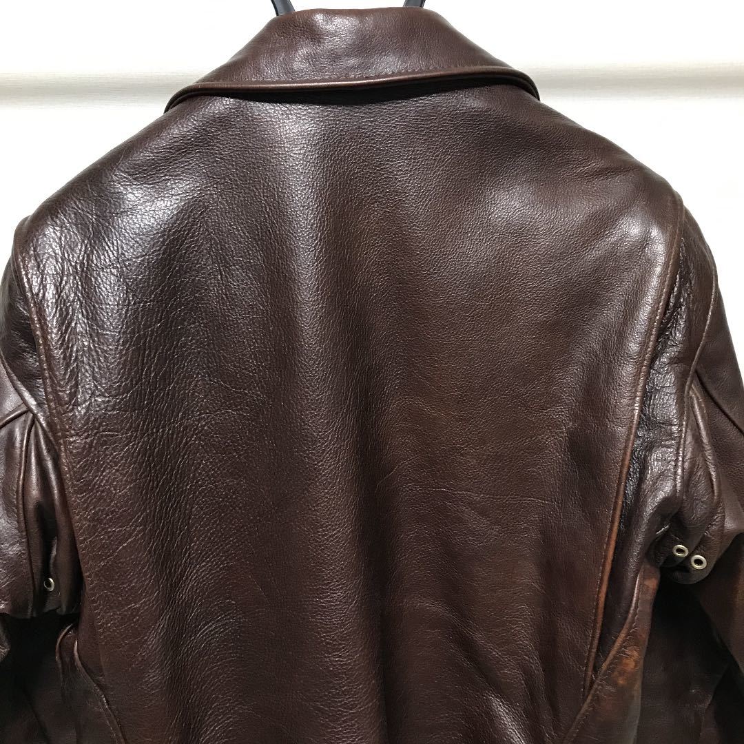 Schott ボアライナー付 シングルライダースジャケット トラッカー