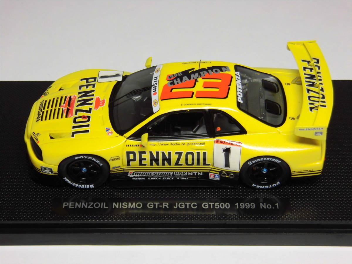 エブロ P-4 1/43 ペンズオイル ニスモ スカイライン GT-R BNR34 JGTC