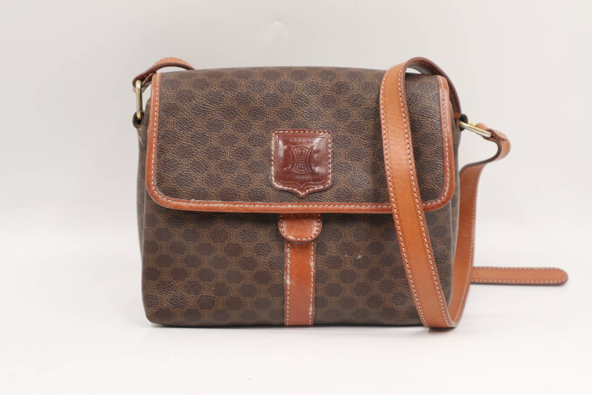 CELINE セリーヌ ショルダーバッグ マカダム柄 オールドセリーヌ