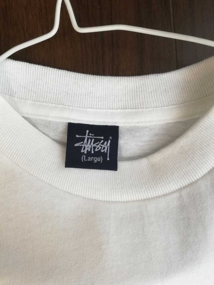 限定!! 2002 STUSSY Xmas edition ロンT Tシャツ L 白 デッドストック 