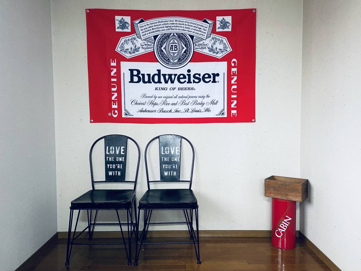 特大 Budweiser バドワイザー タペストリー 100×150㎝ フラッグ 