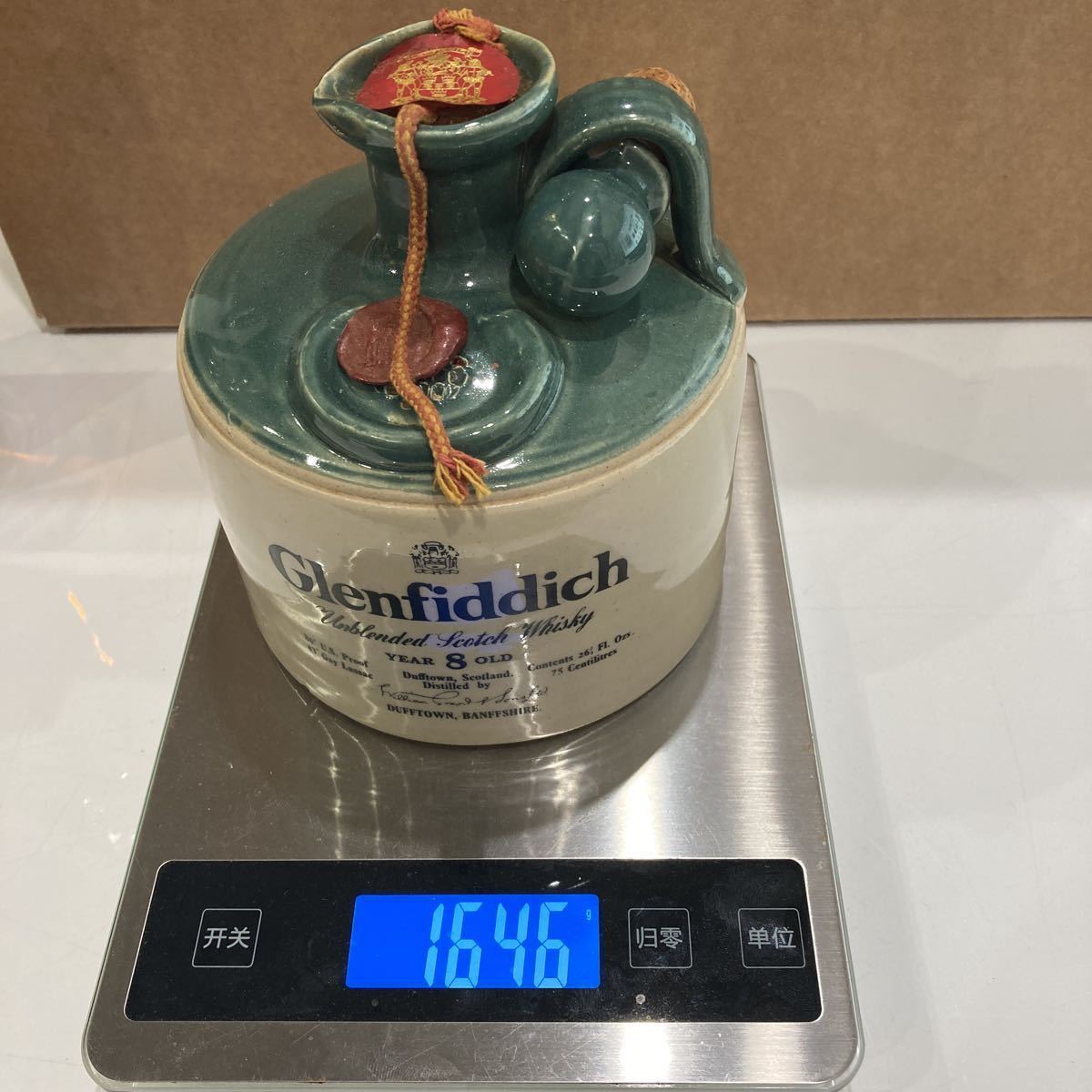 ウイスキー グレンフィディック8年 陶器ボトル Glenfiddich 8年 Scotch Whisky 750ml 43％ グレンフィディック 陶器