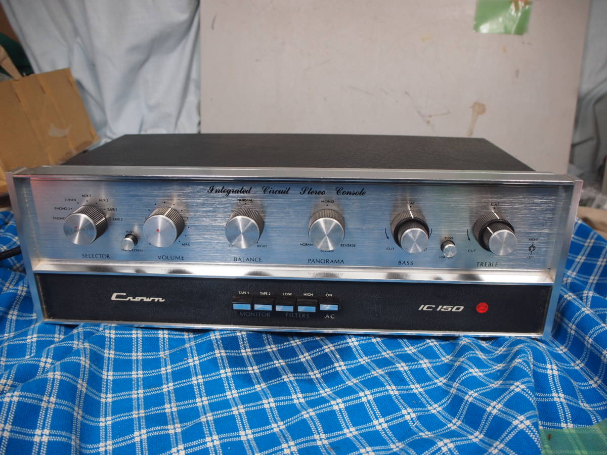 ■■美品　Crown IC150　クラウン プリアンプ　マッキントッシュ　JBL CROWN プリアンプ - クラウンIC-150 名器 美品 送料無料｜Yahoo!フリマ
