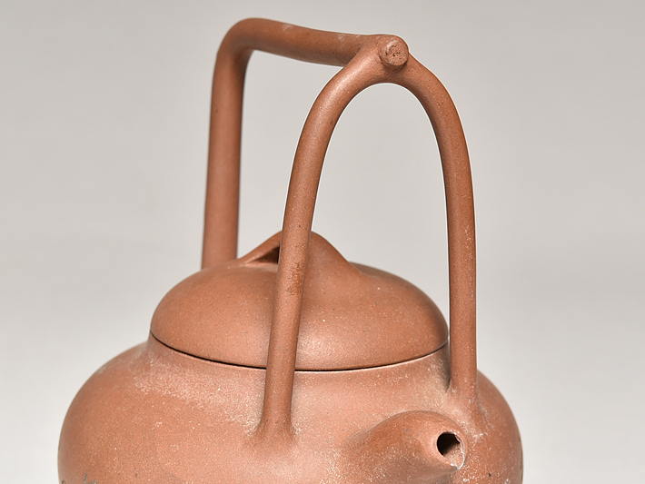 中国宜興　急須　紫砂壷　朱泥　梨地　名人美術大師　陳国良 作　茶器　煎茶道具 唐物 煎茶道具 朱泥 急須 中国宜興 紫砂 中国美術 中国 宜興紫砂 中国