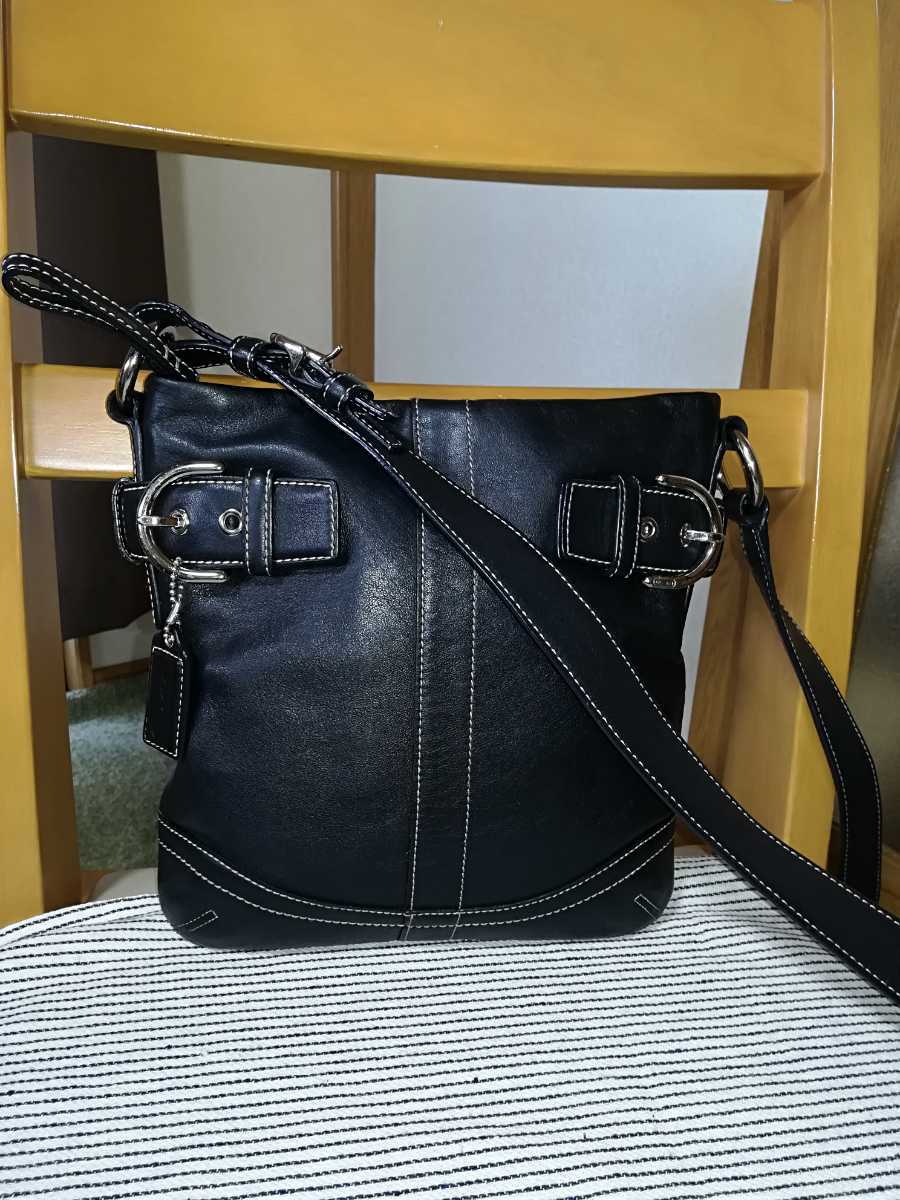 正規品 良品 COACH(コーチ) 男女兼用 メンズ 牛革 オールレザー 