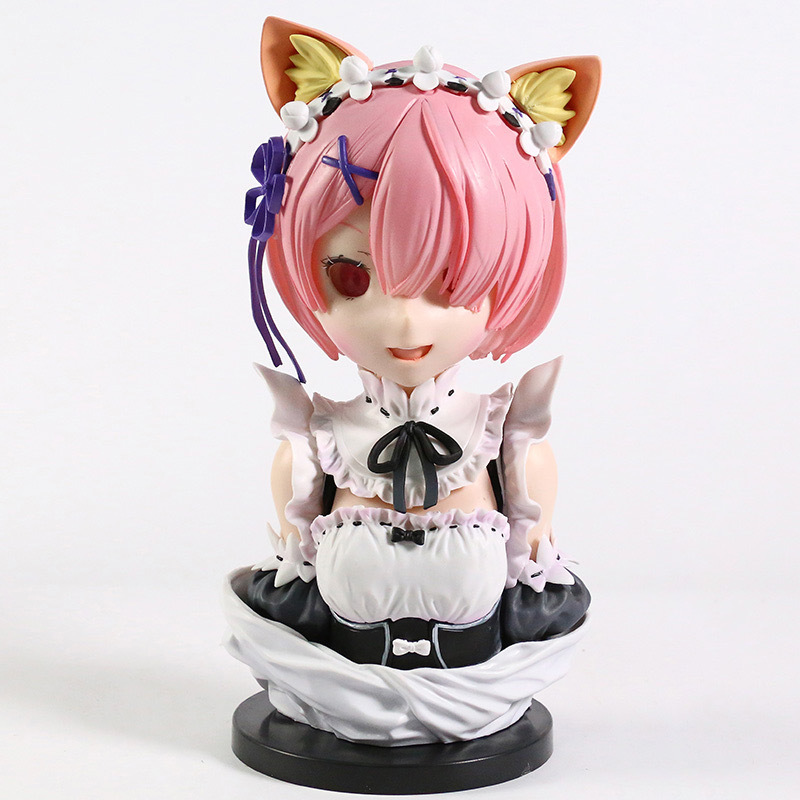 み*み様 送料無料アニメフィギュアまとめ売り ラムアートスケールフィギュア 可愛い猫・メイドピンク[国内発送] ラム