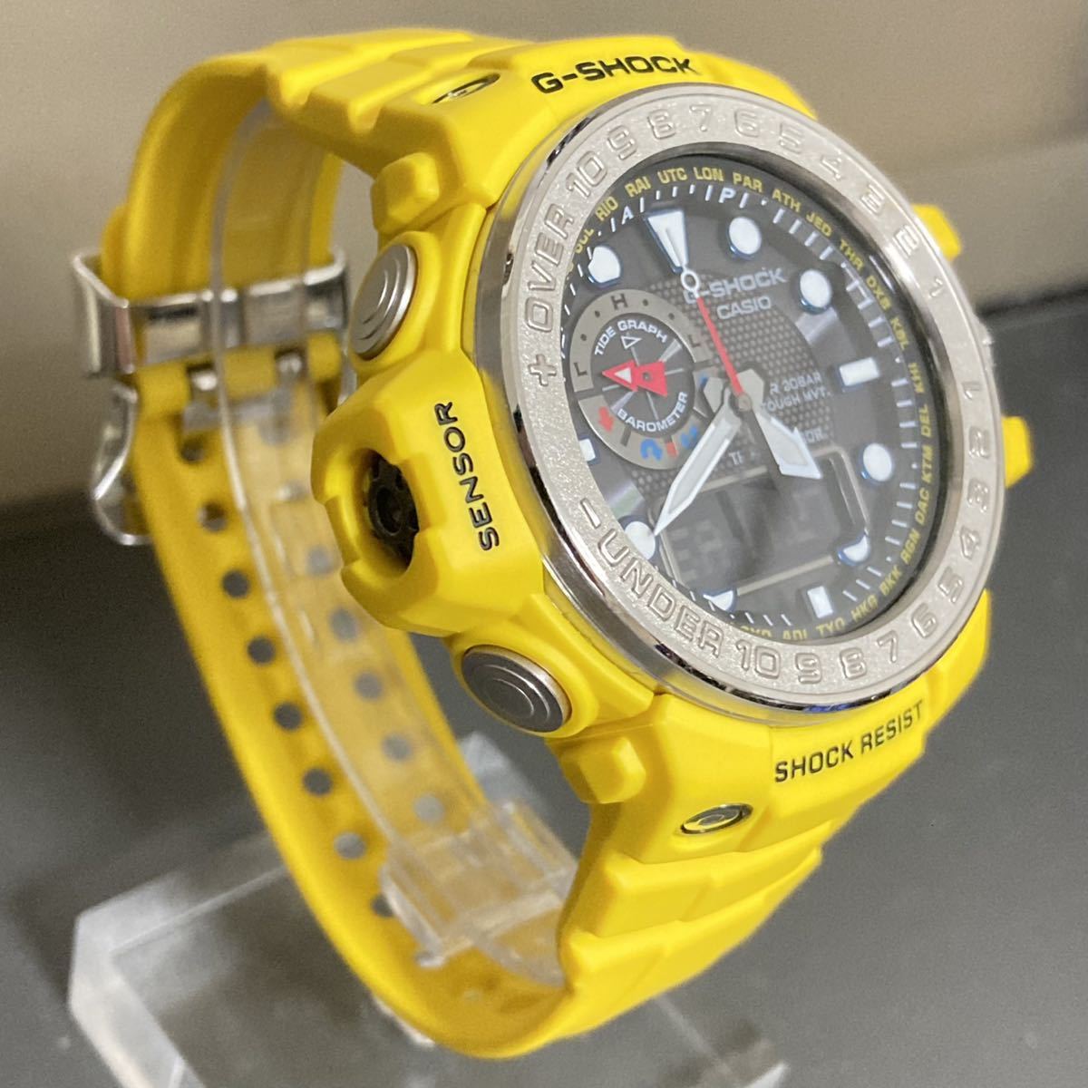 極美品G-SHOCK GWN-1000-9AJF GULFMASTERガルフマスター アナデジ タフ 