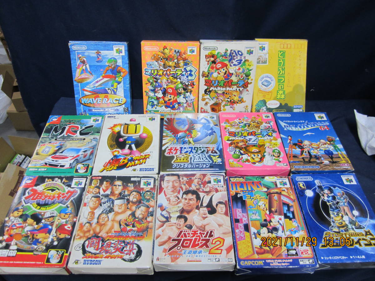 A022 任天堂 Nintendo 64 ソフト 14本まとめセット 箱 説明書 プロレス ミッキー Mrc ポケモン金銀 どうぶつの森 マリオ 他 その他 売買されたオークション情報 Yahooの商品情報をアーカイブ公開 オークファン Aucfan Com