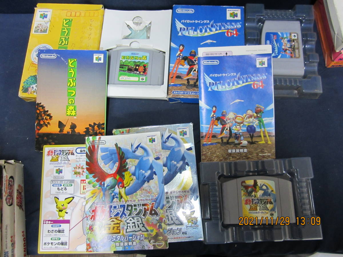 A022 任天堂 Nintendo 64 ソフト 14本まとめセット 箱 説明書 プロレス ミッキー Mrc ポケモン金銀 どうぶつの森 マリオ 他 その他 売買されたオークション情報 Yahooの商品情報をアーカイブ公開 オークファン Aucfan Com