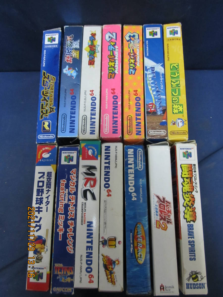 A022 任天堂 Nintendo 64 ソフト 14本まとめセット 箱 説明書 プロレス ミッキー Mrc ポケモン金銀 どうぶつの森 マリオ 他 その他 売買されたオークション情報 Yahooの商品情報をアーカイブ公開 オークファン Aucfan Com