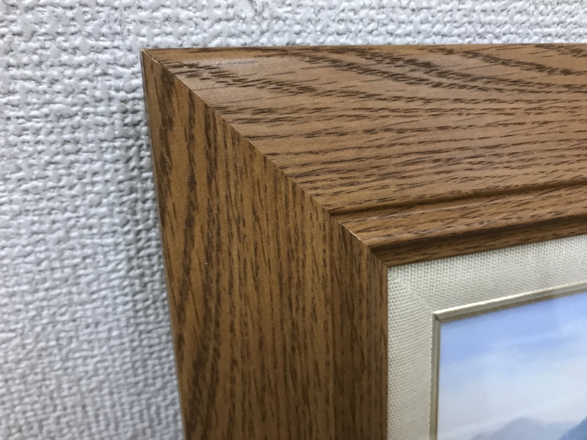 片山芳水『信州』 真作保証油彩 額装 風景画絵画 片山芳水『信州の民家