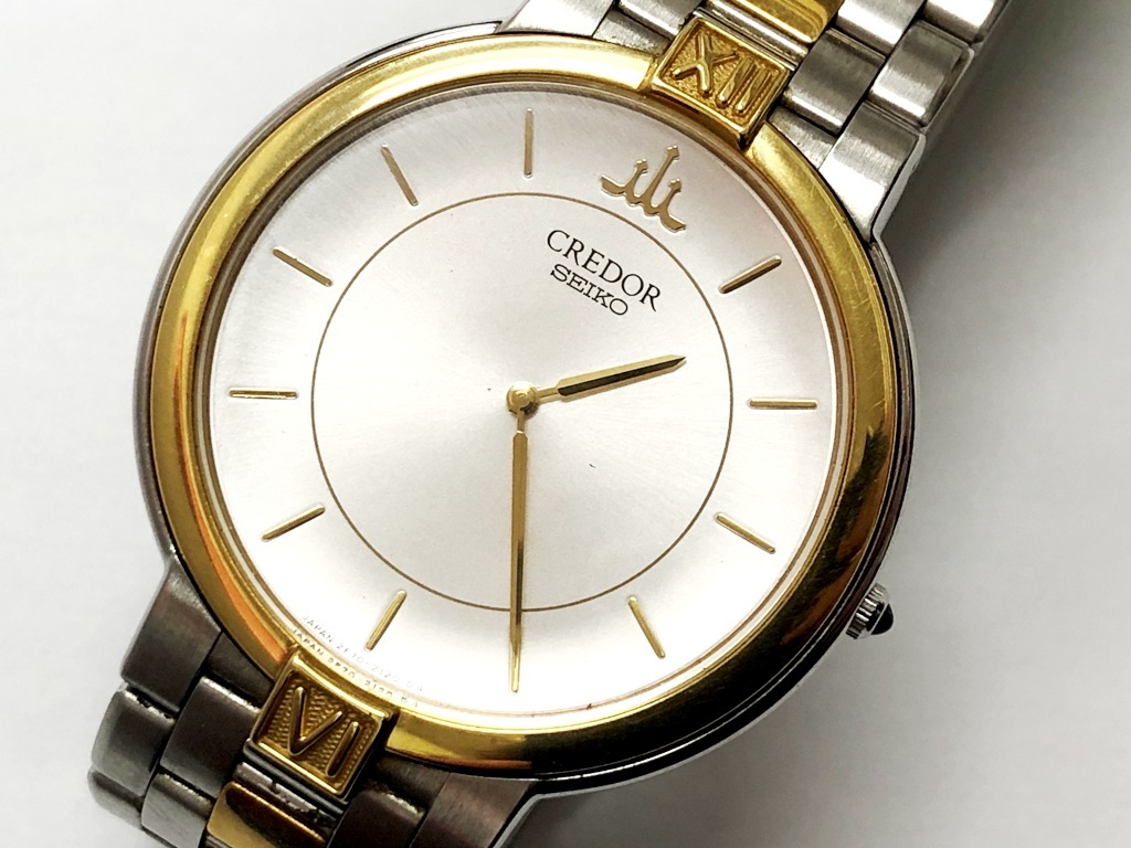 ☆SEIKO/セイコー クレドール ベゼル 18KT 2F70-0640 メンズ腕時計 