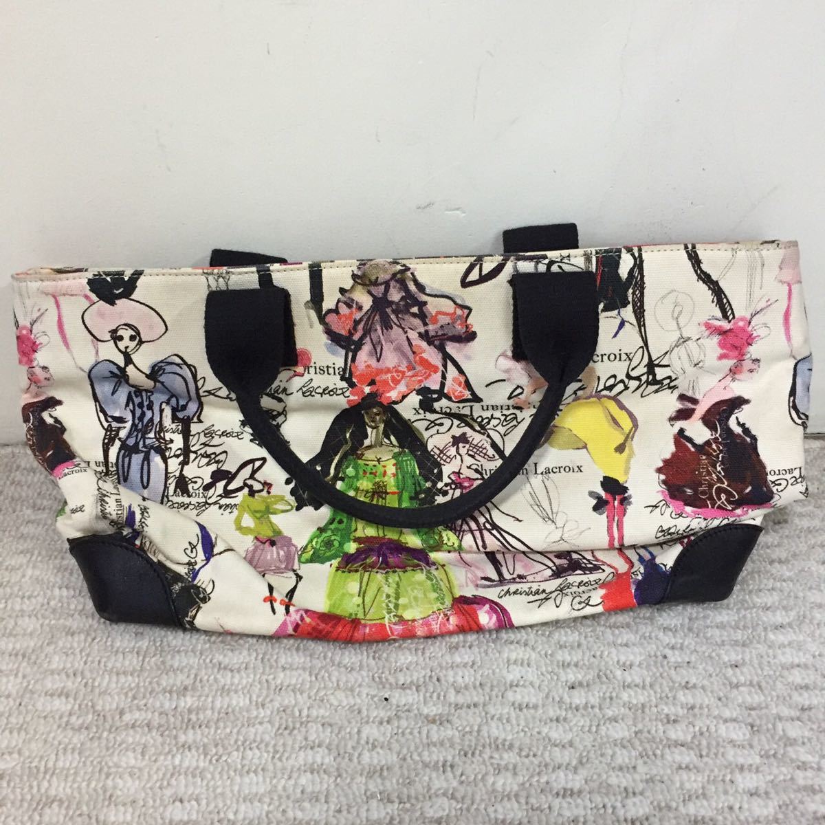  クリスチャンラクロワ Christian Lacroix トートバッグ 鞄 レディース キャンバス レザー 総柄 アイボリー 生成り クリスチャンラクロア(クリスチャンラクロワ)｜売買されたオークション情報、ya クリスチャンラクロワ
