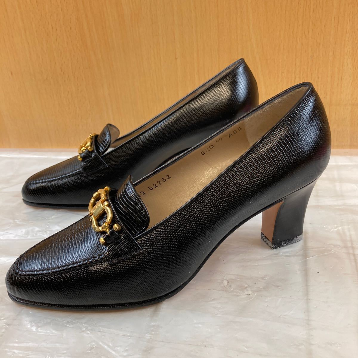 フェラガモ ローファー ヒール 58Salvatore Ferragamo サルヴァトーレ 