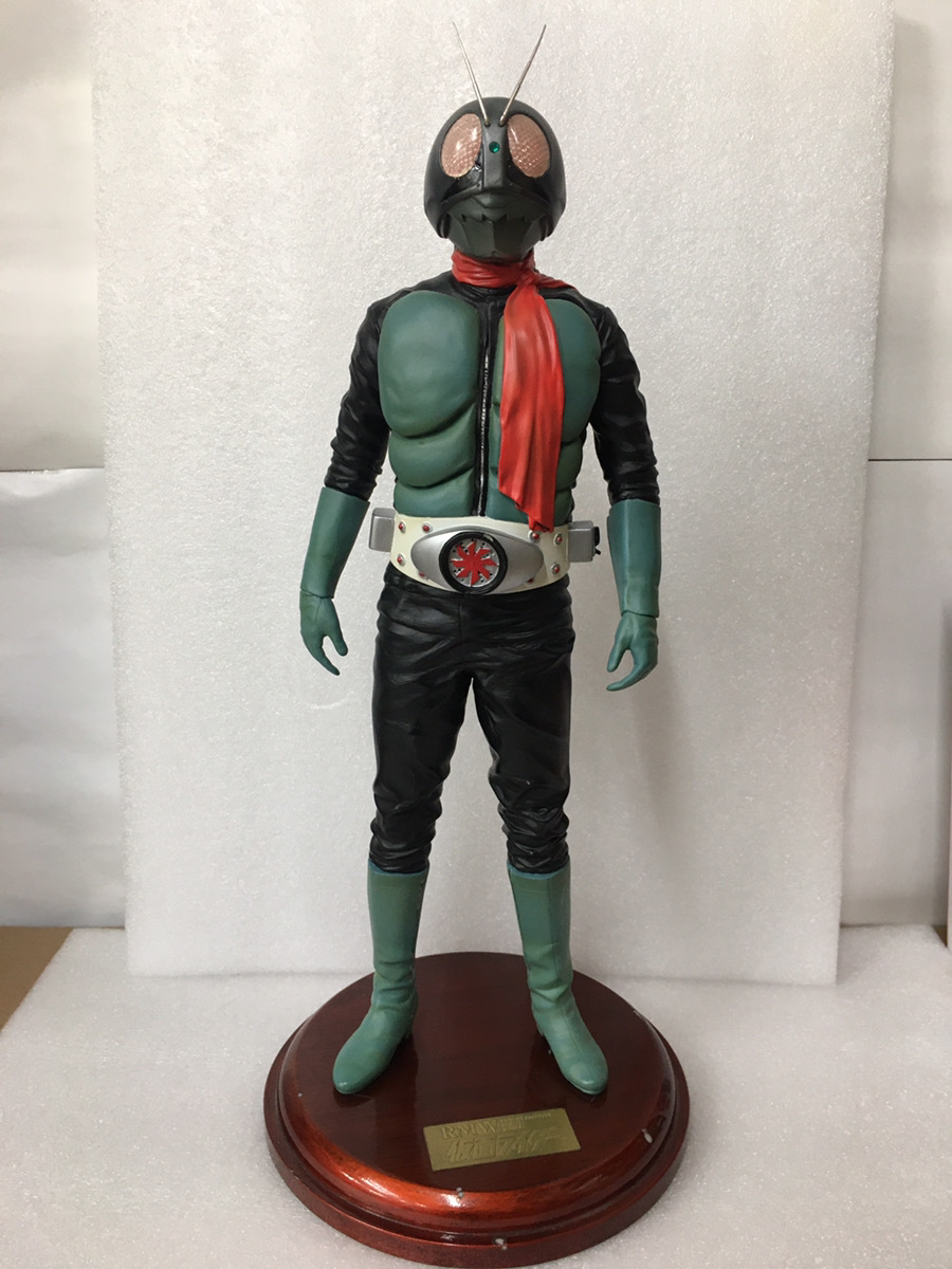中古 レインボー造型企画 RMW 仮面ライダー新1号 1/5スケール 現状品 