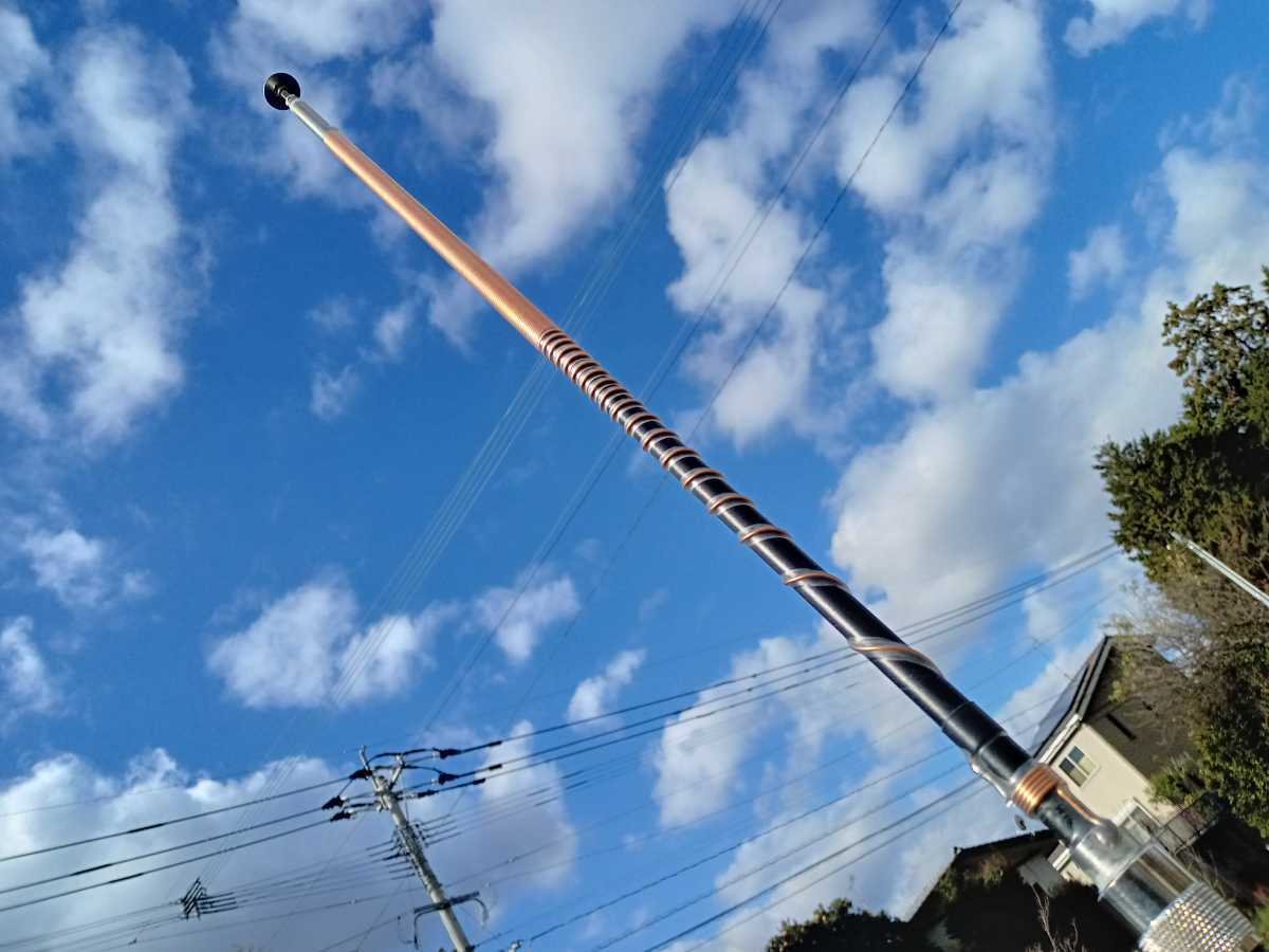 28~29mhz 極短 シンプル 軽量 8分の5λ ヘリカルホイップアンテナ