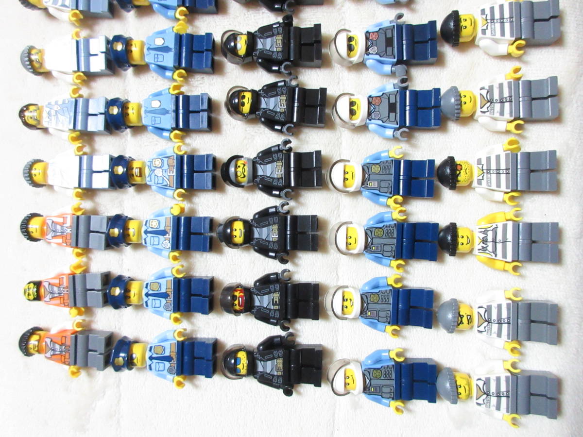 LEGO☆50体 水色制服 警察 泥棒 ミニフィグセット 同梱可能 レゴ 
