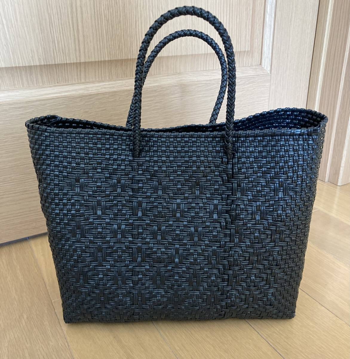 新品未使用 メルカドバッグ メキシコ オアハカ ブラック 黒色 マルシェ  