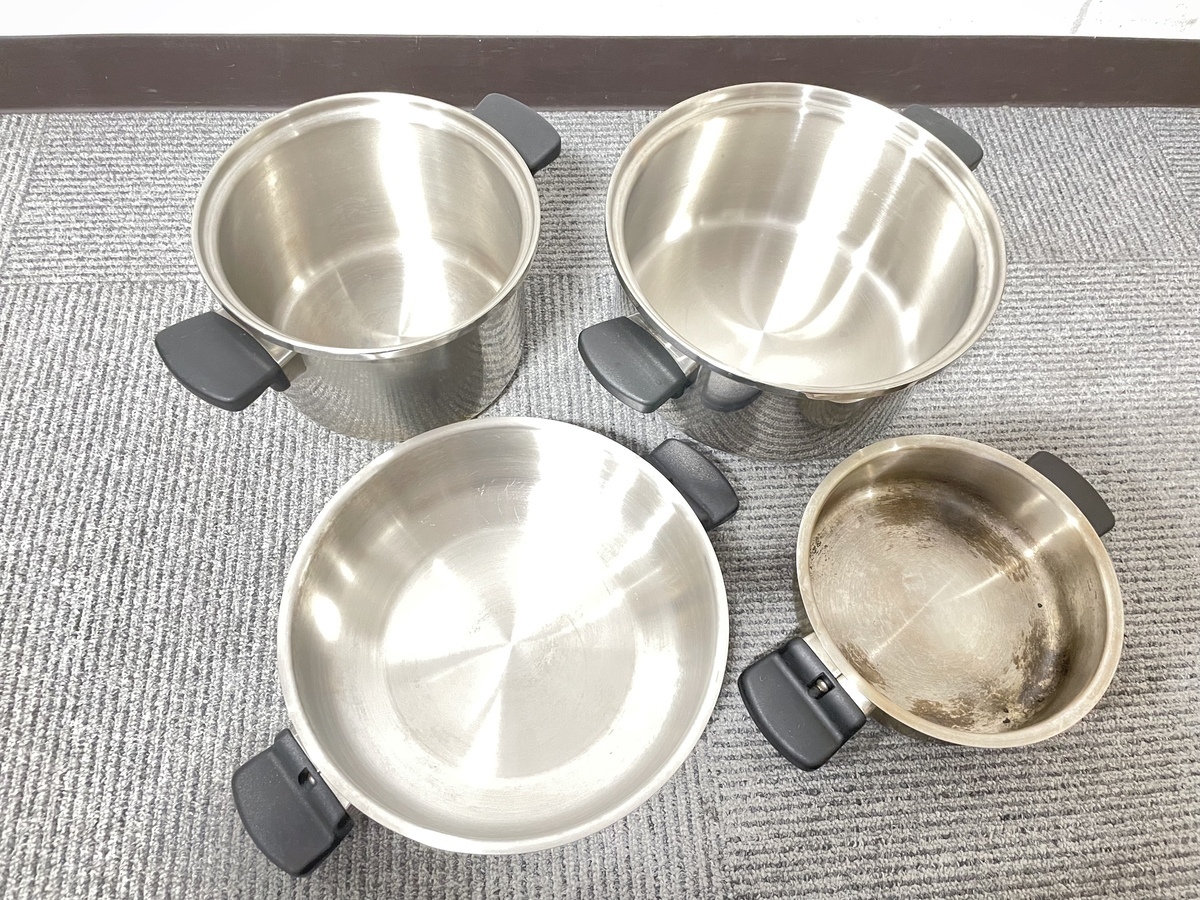 1円】Amway アムウェイ クイーンクック IH対応 片手鍋 蒸し器 など 