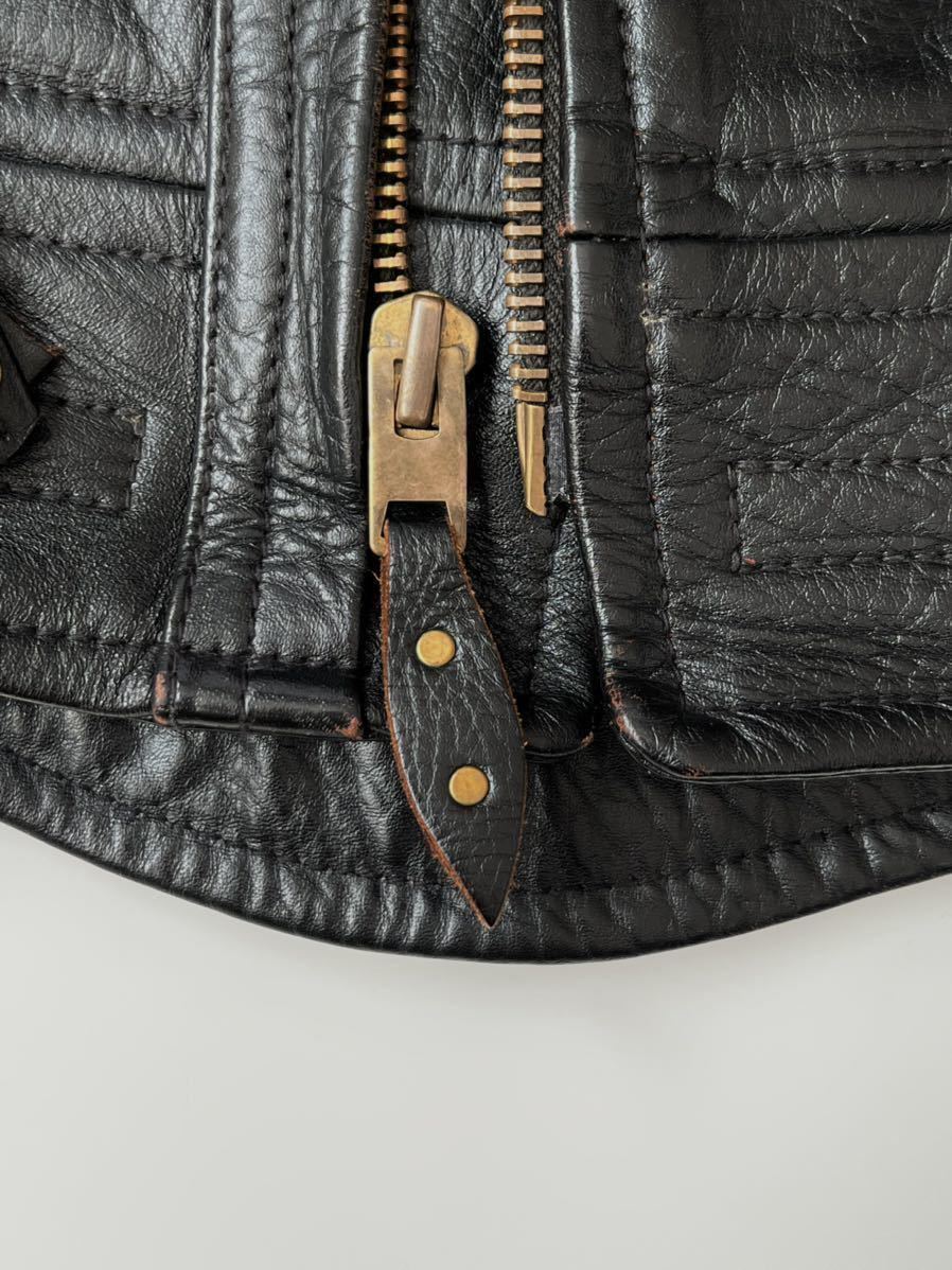 STANDARD MOTORCYCLE LEATHERS 茶芯 レザー ライダース 36