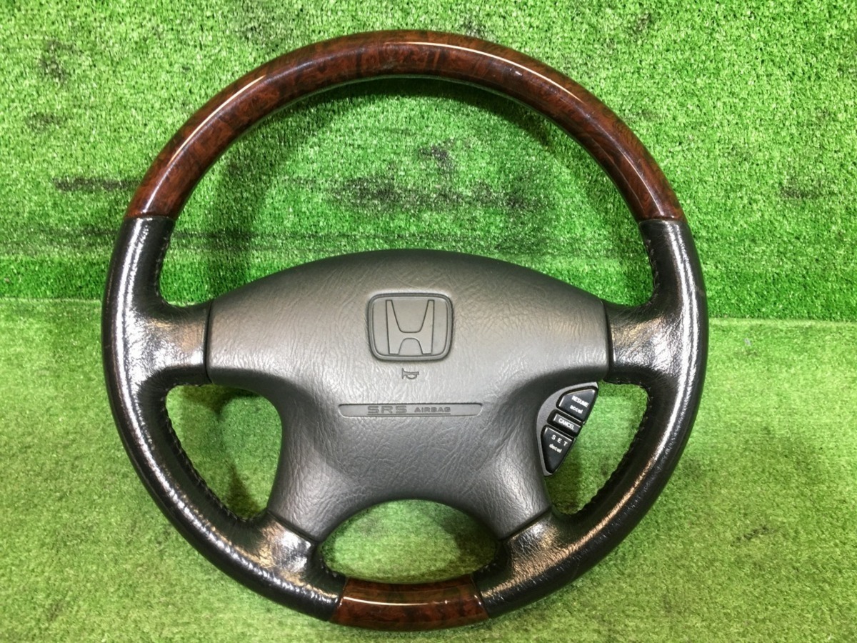 【SALE，定番】 新M管理64216 H12 ラグレイト RL1 純正 ウッドコンビ ステアリング エアーバックカバー付き SRS信管欠(ステアリング、ハンドル本体)｜売買されたオークション情報、yahooの商品情報をアーカイブ ホンダ用