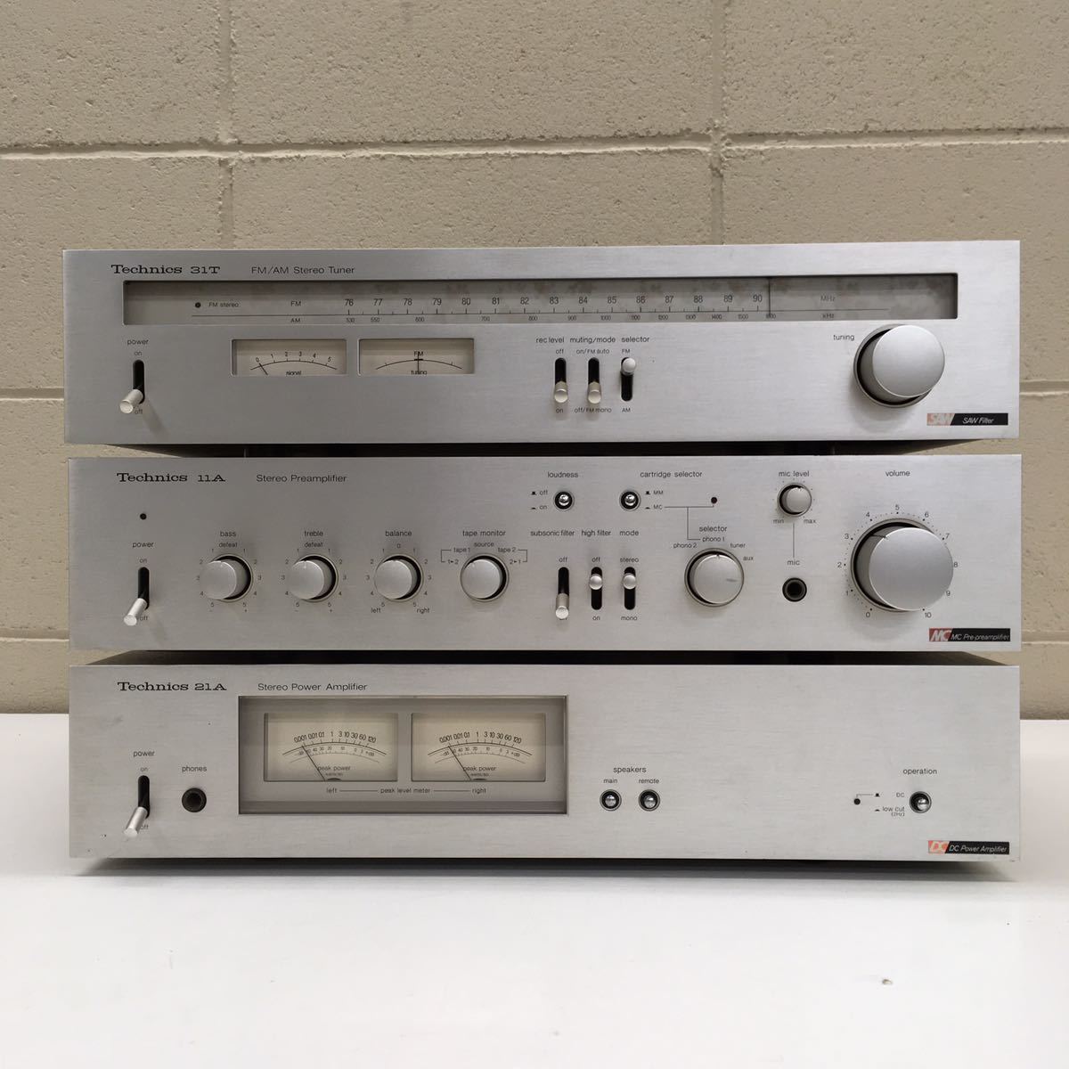 Technics テクニクス パワーアンプ スピーカー チューナー プリアンプ