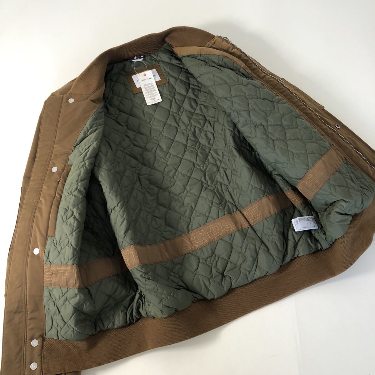 CL10《新品未使用》LACOSTE ラコステ 高密撥水生地 MA-1 ミリタリー 