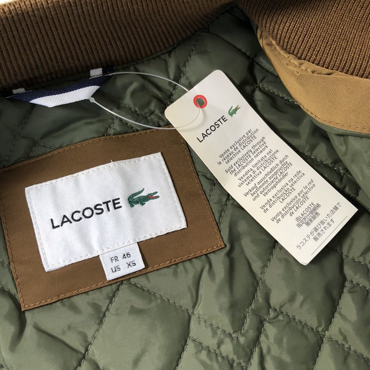 CL10《新品未使用》LACOSTE ラコステ 高密撥水生地 MA-1 ミリタリー 