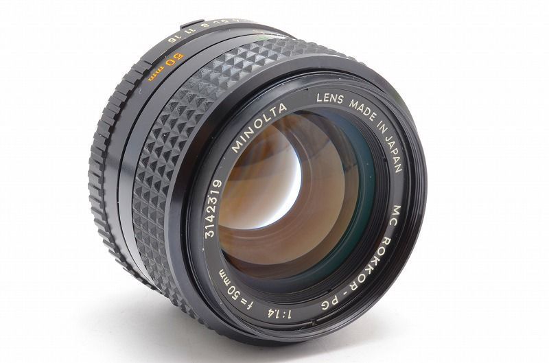 ☆美品☆ MINOLTA MC ROKKOR-PG 50mm F1.4 ミノルタ レンズ 完動