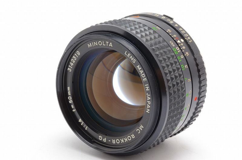 ☆美品☆ MINOLTA MC ROKKOR-PG 50mm F1.4 ミノルタ レンズ 完動