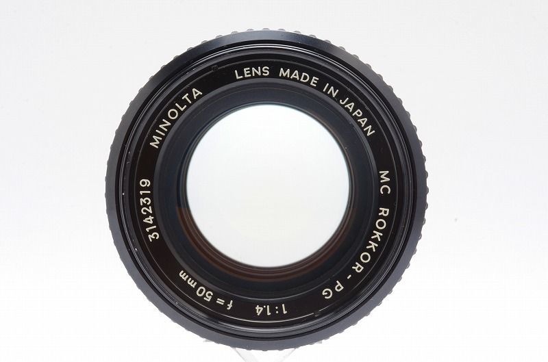 ☆美品☆ MINOLTA MC ROKKOR-PG 50mm F1.4 ミノルタ レンズ 完動