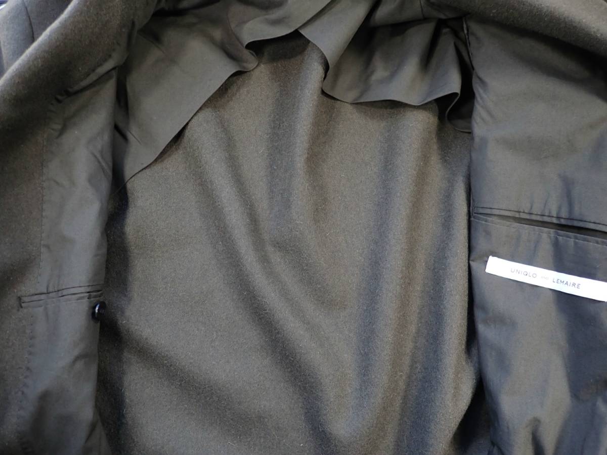 Lemaire UNIQLO Uniqlo LEMAIRE U | 3007&frasl;良好 × Lsize カシミア入りウール コート - x Collaboration The Ever